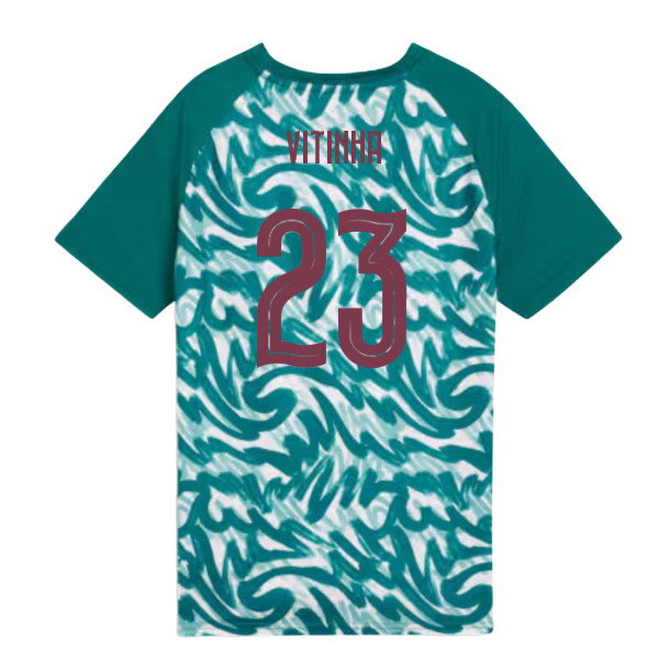 2026-2027 Portugal Warm Up Jersey (Green) - Kids (Vitinha 23)-SoccerKits Hub | Buy Soccer Jerseys Online